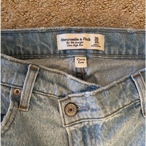 Abercrombie curve love crisscross waist jeans